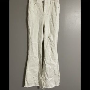 White Bellbottom Jeans